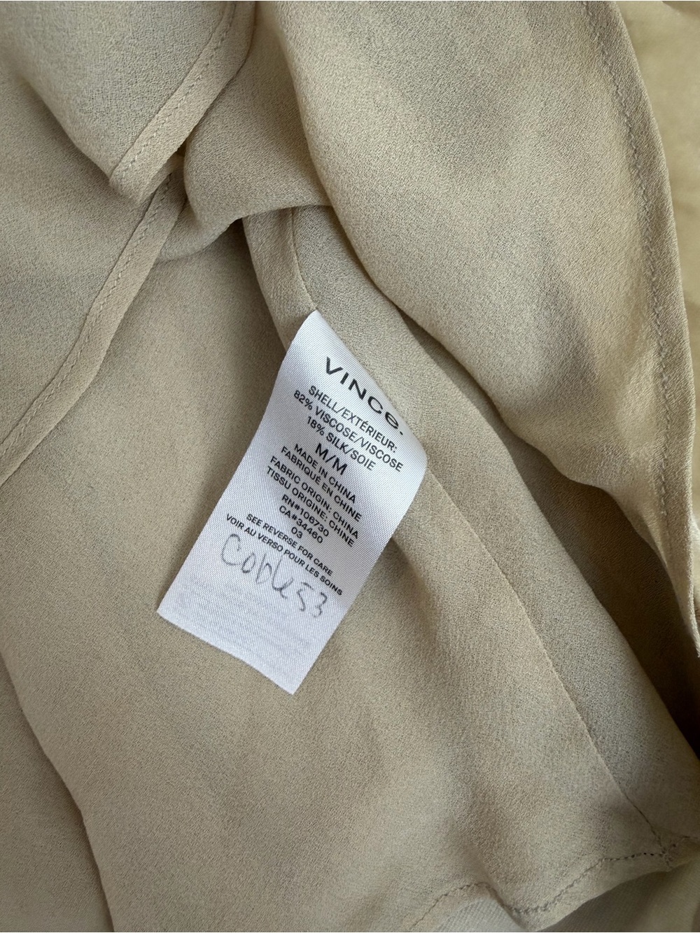 Vince Velvet Midi Slip Dress – Champagne Beige | Size Medium - Picture 5 of 8